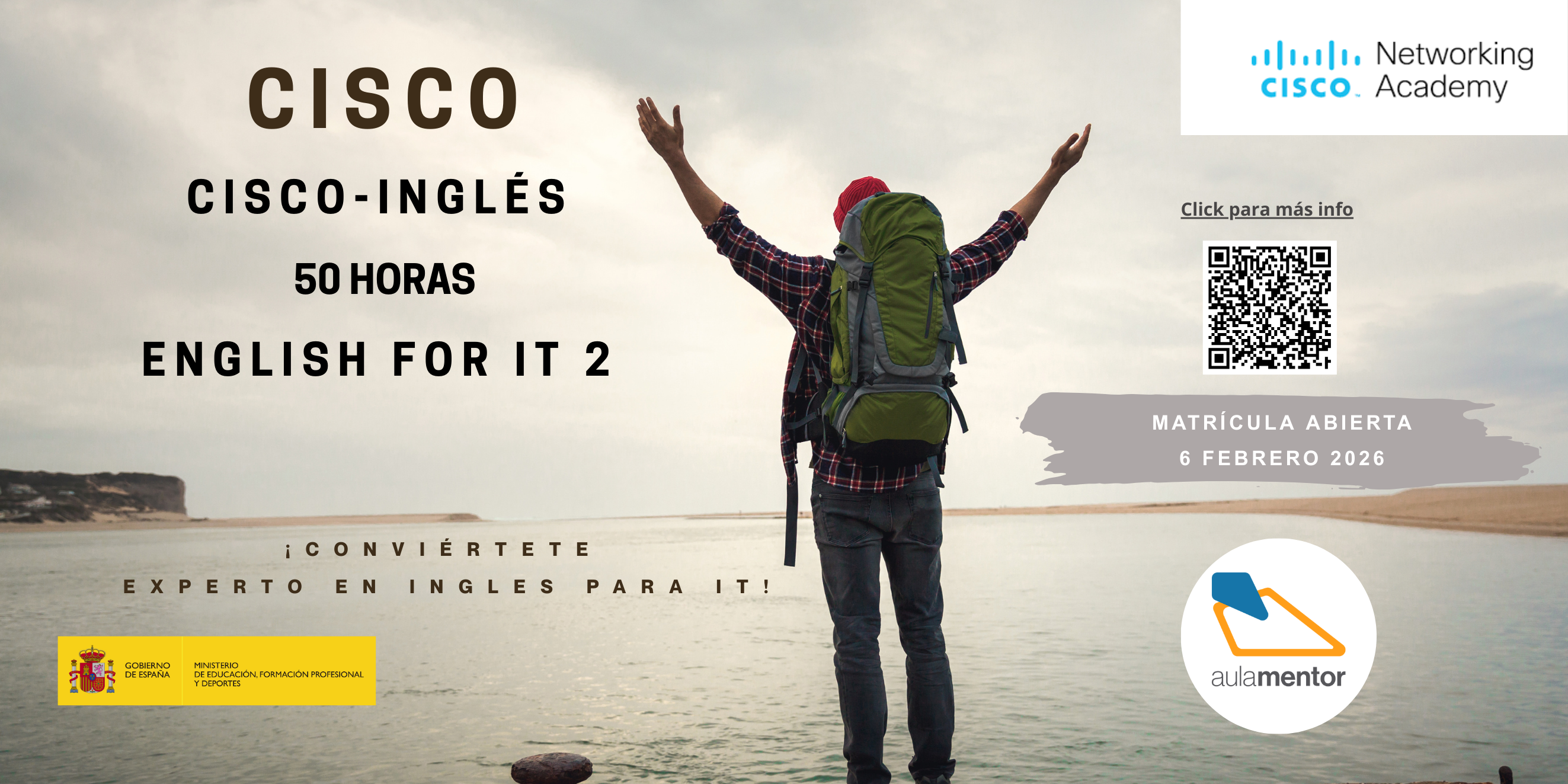 Nuevo curso Aula Mentor: English for IT 2 – Itinerario CISCO